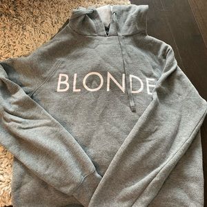 Brunette The Label cropped Blonde hoodie